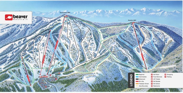 Beaver Mountain Trail Map