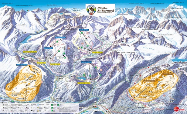 Champex - Lac Piste Map