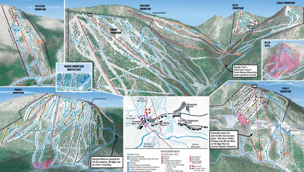 Lutsen Mountains Mapa zjazdoviek