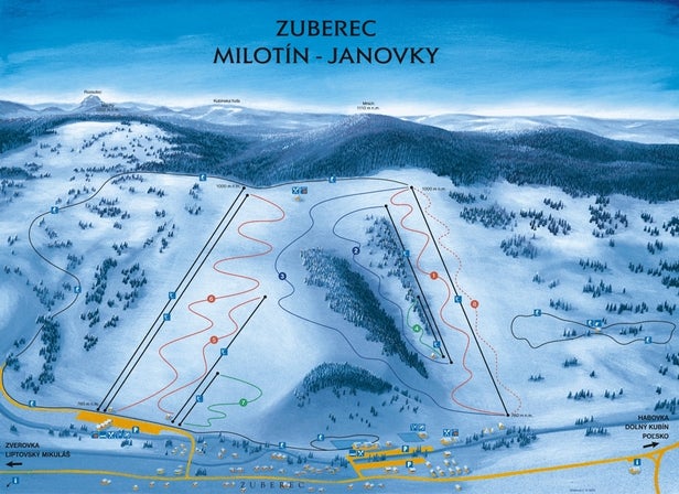 Pistenplan Zuberec – Janovky