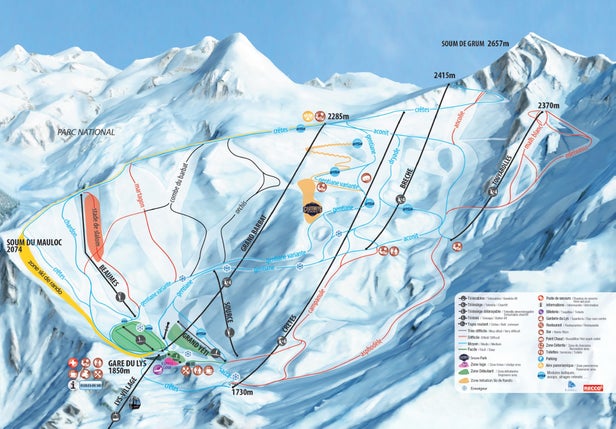 Plan des pistes - Cauterets