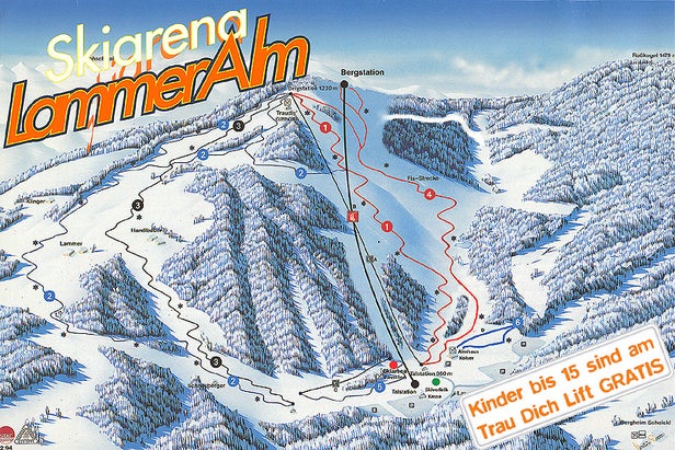 Pistenplan Lammeralm Skiarena