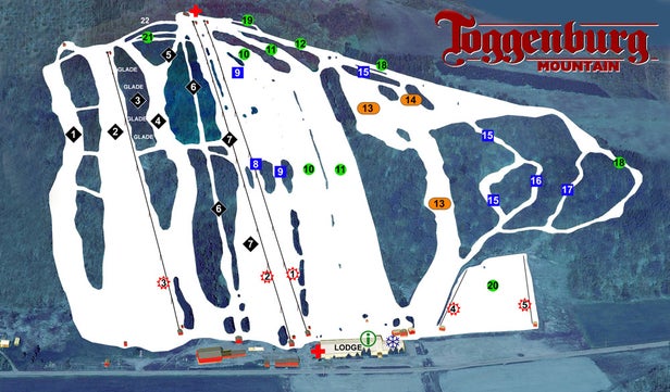 Toggenburg Mountain Mapa sjezdovek