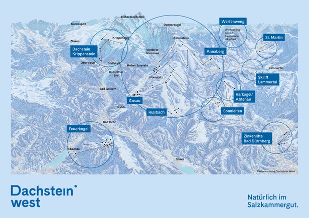 Pistenplan Dachstein West