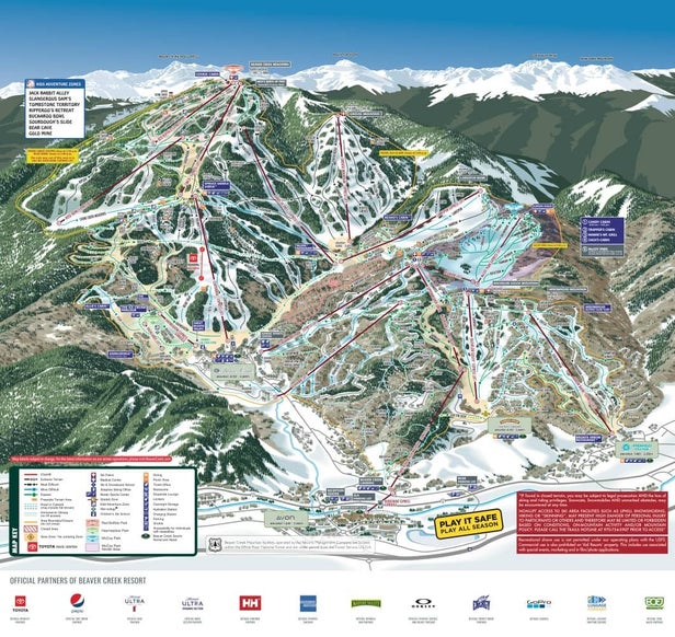 Beaver Creek Mappa piste