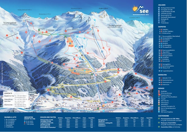 Pistenplan See im Paznauntal