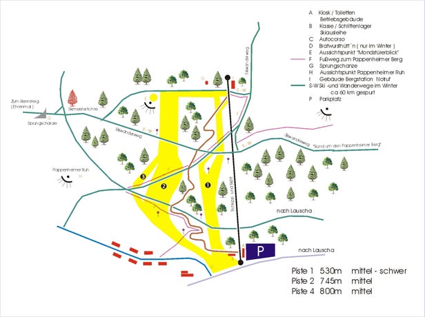 Ernstthal Mapa sjezdovek