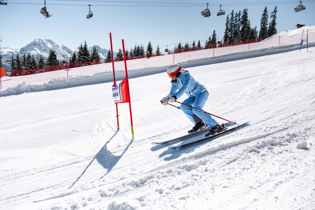 18 snowspacesalzburg winter zeitmessstrecke frau rennen