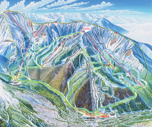 Taos Ski Valley Mapa zjazdoviek