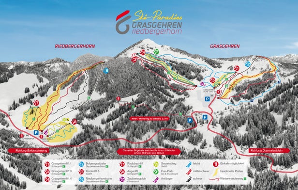 Grasgehren - Obermaiselstein Mapa zjazdoviek