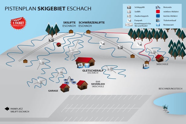 Pistenplan Schwärzenlifte Eschach