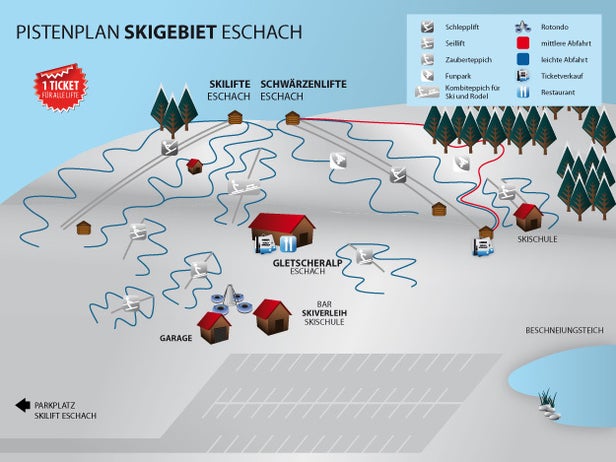 Schwärzenlifte Eschach Mapa zjazdoviek