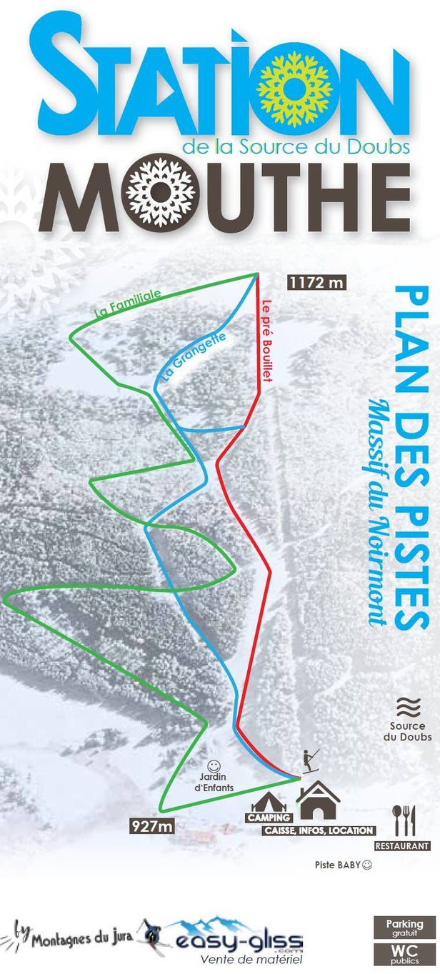 La Source du Doubs - Mouthe Mappa piste