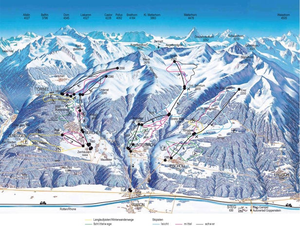 Eischoll Mapa sjezdovek