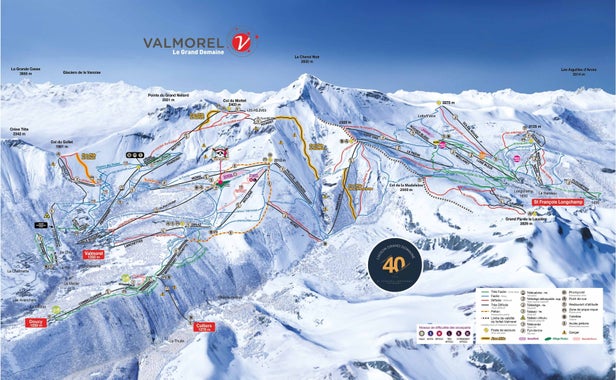 Pistenplan Valmorel