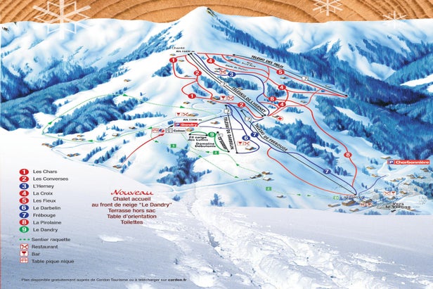 Plan des pistes - Cordon