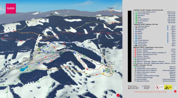 Pistenplan Kraličák - Hynčice