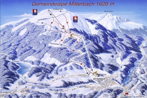 Pistenplan Gemeindealpe Mitterbach