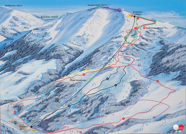 Oberstaufen - Hochgrat Mapa zjazdoviek