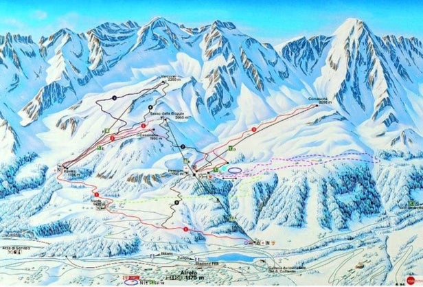 Airolo Mapa zjazdoviek