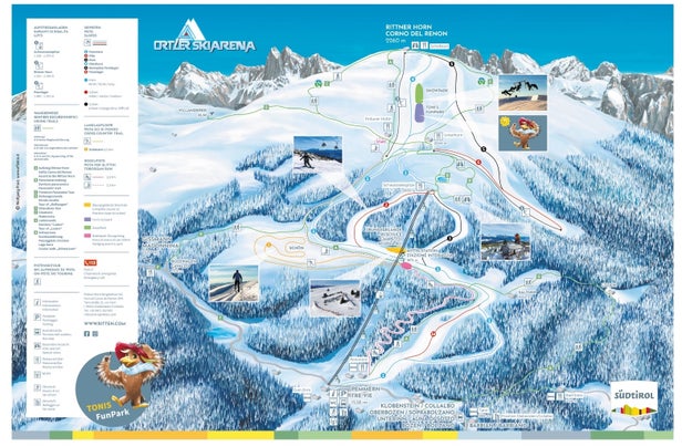 Plan des pistes - Corno del Renon / Rittner Horn