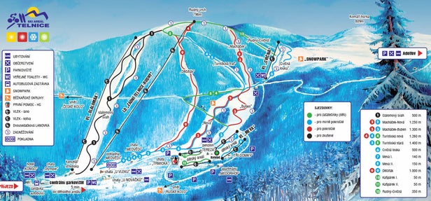 Zadní Telnice Mappa piste