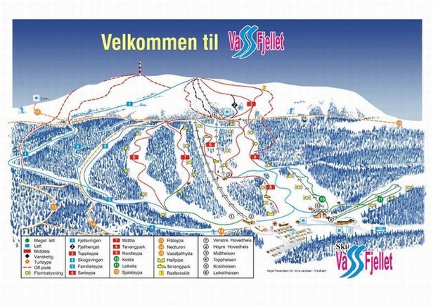 Vassfjellet Mappa piste