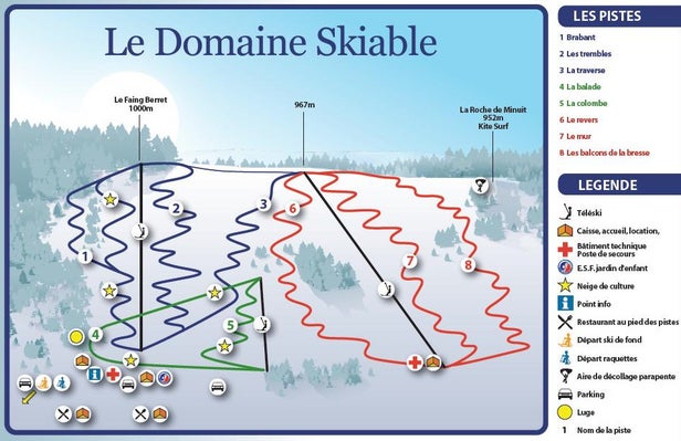 Pistenplan La Bresse Brabant