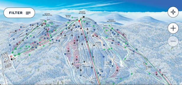 Plan des pistes - Bromont, montagne d’expériences