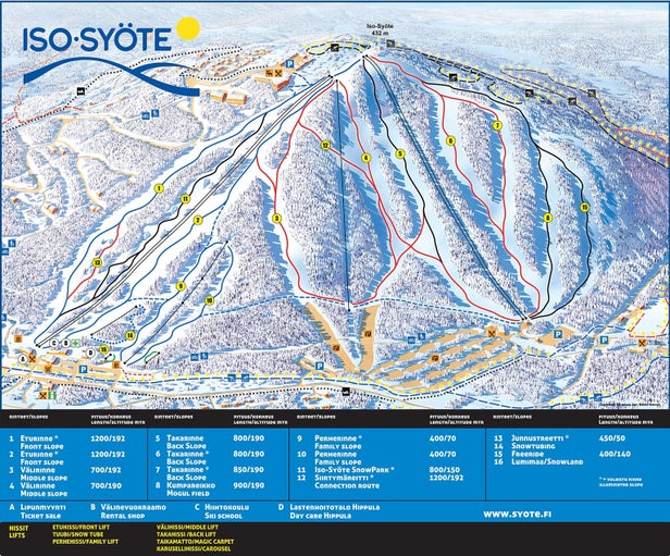 Iso - Syöte Mapa sjezdovek