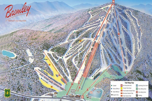 Pistenplan Bromley Mountain