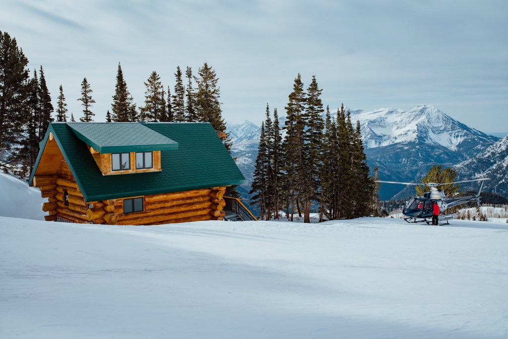 Snowbird_Log Cabin with Helicopter_(c): Snowbird Ski Resort