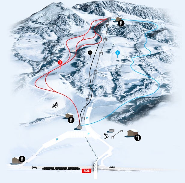 Pistenplan Neusell - Biberegg - Rothenthurm