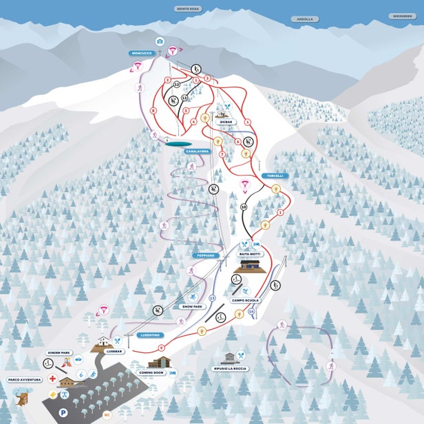 Domobianca Mapa sjezdovek