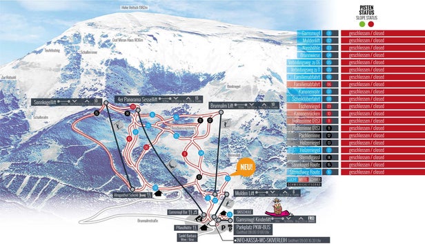 Pistenplan Veitsch Brunnalm