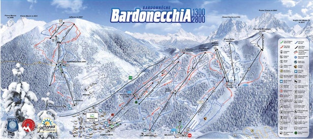 Pistenplan Bardonecchia