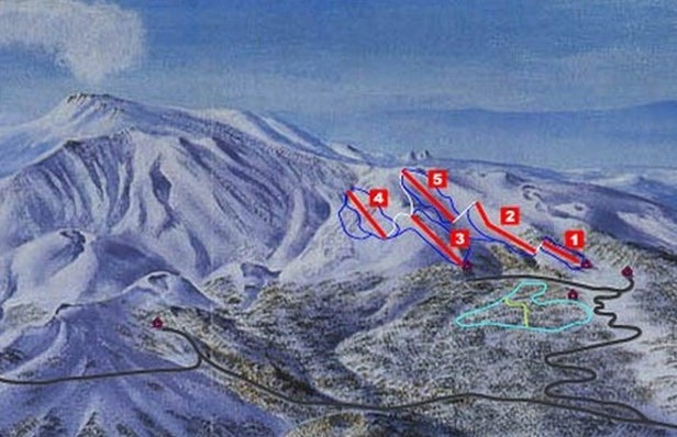 Etna Nord - Linguaglossa Mapa zjazdoviek