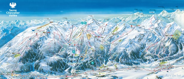 Serre Chevalier Piste Map