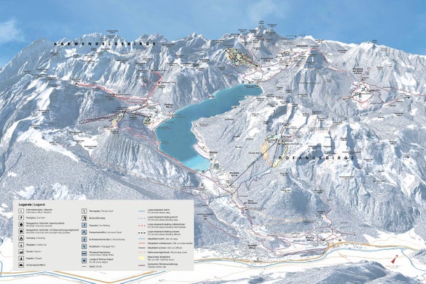 Steinberg am Rofan Mapa zjazdoviek