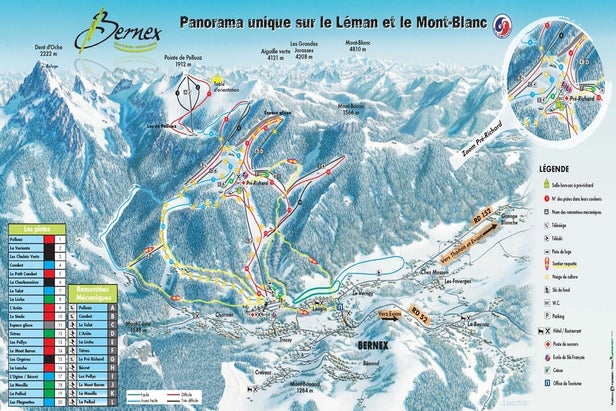 Plan des pistes - Bernex