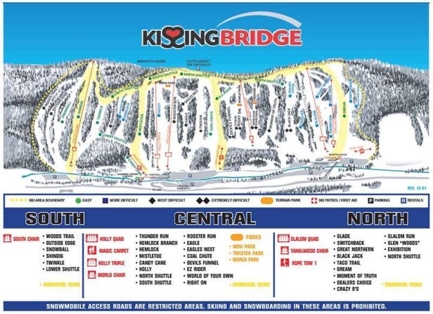 Pistenplan Kissing Bridge