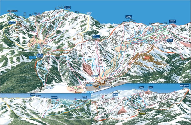 Pistenplan Palisades Tahoe