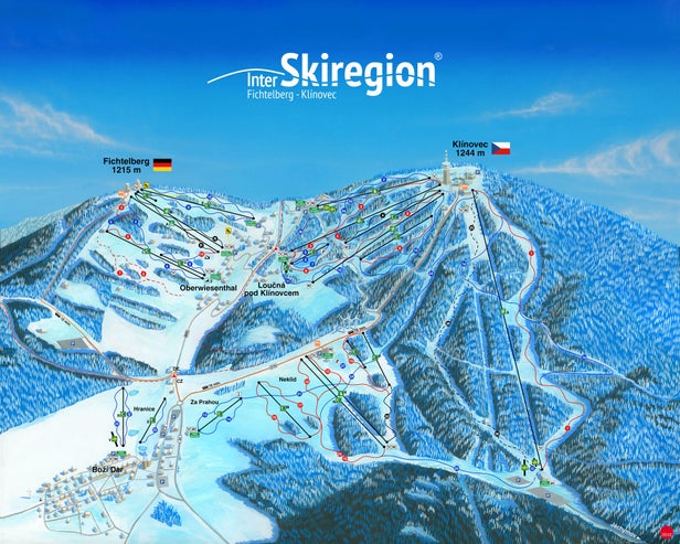 Oberwiesenthal - Fichtelberg Mapa zjazdoviek