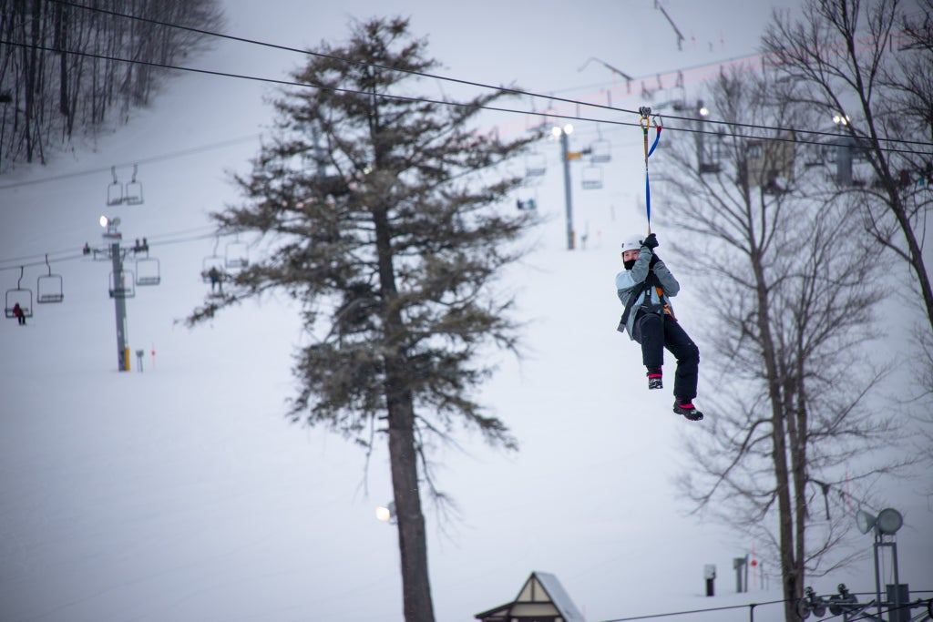 Highlands Harbor Springs_Winter Zip Line_(c): The Highlands in Harbor Springs