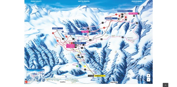 Nara – mapa tras narciarskich