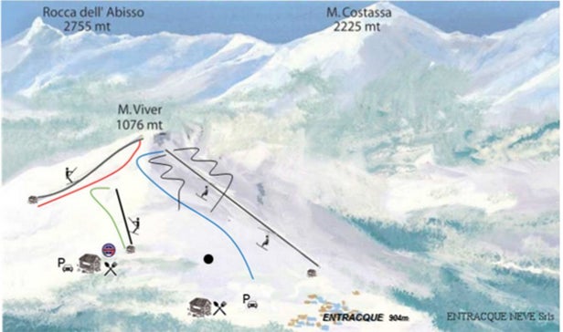 Entracque Mapa zjazdoviek