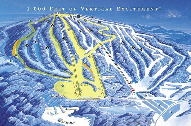 Elk Mountain Ski Resort Mapa sjezdovek