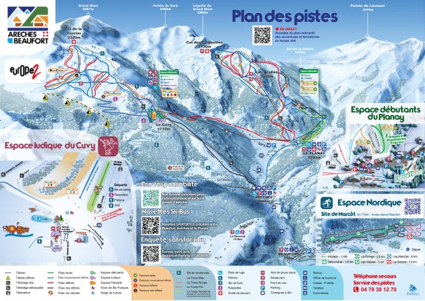 Pistenplan Areches Beaufort