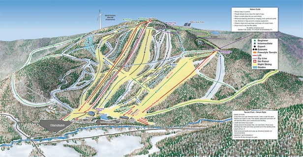 Plan des pistes - Berkshire East