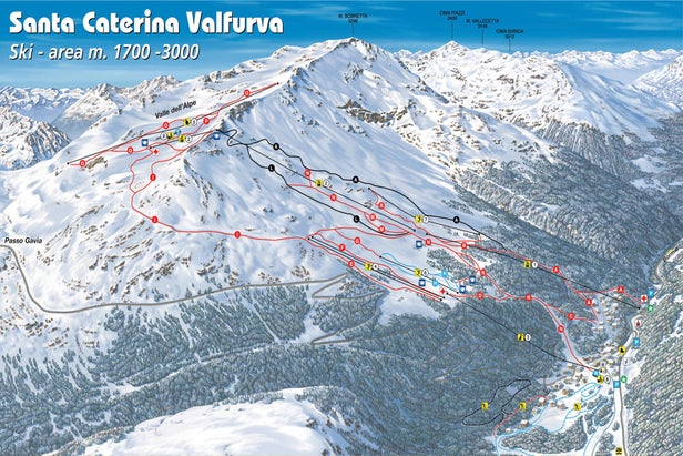 Santa Caterina Valfurva Piste Map